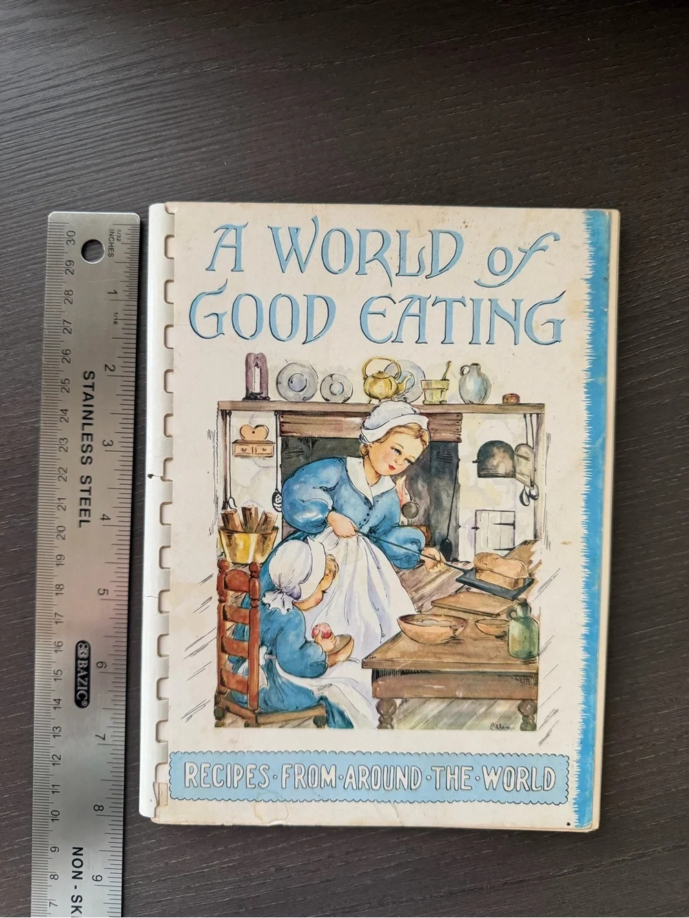 Vintage 1951 A World of Good Eating Illustrated Cookbook Heloise Frost